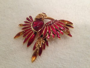 Firebird brooch